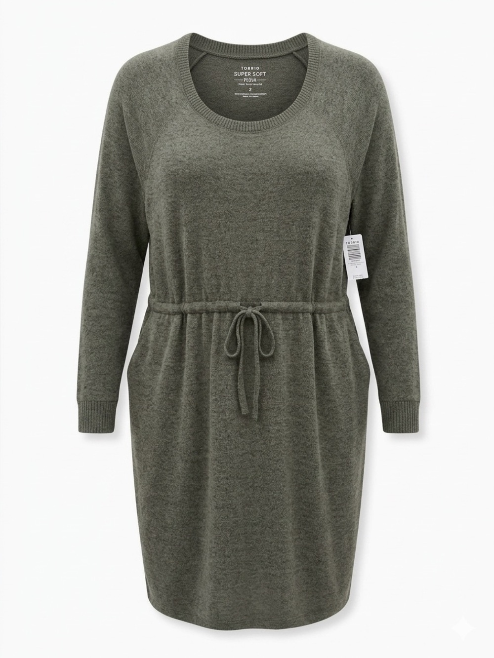 Torrid Olive Green Super Soft Knit Sweater Dress Size 2 (18) NWT